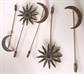 Rhinestone Stick Pins Lot Star Bursts and Crescent Moons Never Used