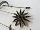 Rhinestone Stick Pins Lot Star Bursts and Crescent Moons Never Used