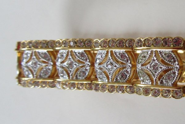 Faux Diamond Bracelet Glitz Glam