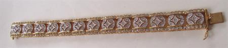 Faux Diamond Encrusted Bracelet Glitz Glam