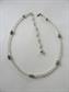 Crystal Rhinestone Rondellle Necklace Sterling Clasp