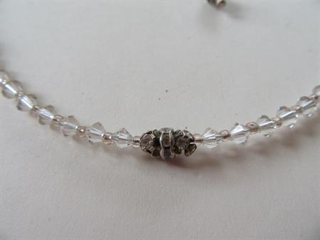 Crystal Necklace Sterling Clasp  Fine Jewelry