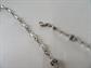 Crystal Rhinestone Rondellle Necklace Sterling Clasp