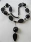 Vintage Kukui Nut Necklace Freshwater Pearls Glass Beads Sterling Clasp Tropical Cruise Jewelry Hawaii