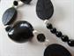 Vintage Kukui Nut Necklace Freshwater Pearls Glass Beads Sterling Clasp Tropical Cruise Jewelry Hawaii