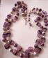 Vintage 1950's Purple Multi Strand Necklace Beads '50's Accessories
