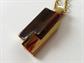 Crown Trifari Lucite and Gold Tone Chain Necklace Signed Jewelry 