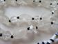 Vintage Glass and Lucite Hong Kong Necklaces Beads Black and White Cameo 