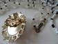 Vintage Glass and Lucite Hong Kong Necklaces Beads Black and White Cameo 