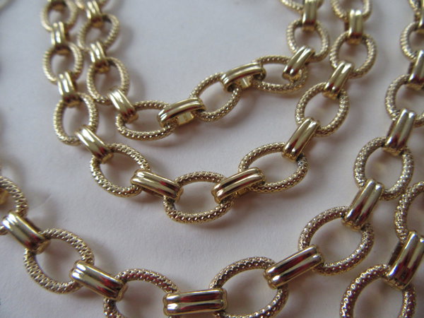 Vintage Monet Necklace 52" Chain Signed Jewelry
