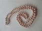 Glass Pink Pearls 1990's  Hand Knotted 24