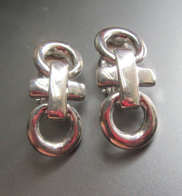Vintage Givenchy Clip Earrings Signed Jewelry