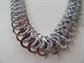 Vintage Aluminum Chocker Necklace Signed Western Germany