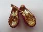 Ruby Slippers Rhinestone Pin Wizard of Oz Dorothy No Place Like Home