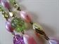 1950's Pastel Multi Strand Necklace Signed Emmons Vintage Costume Jewelry