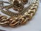 Vintage Gold Tone Jewelry Lot Chains Pin Bracelet Knight Pendant