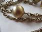 Vintage Gold Tone Jewelry Lot Chains Pin Bracelet Knight Pendant