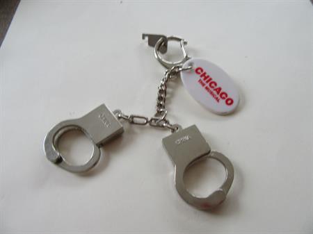 Chicago The Musical Handcuffs Key Ring With Key Collectibles