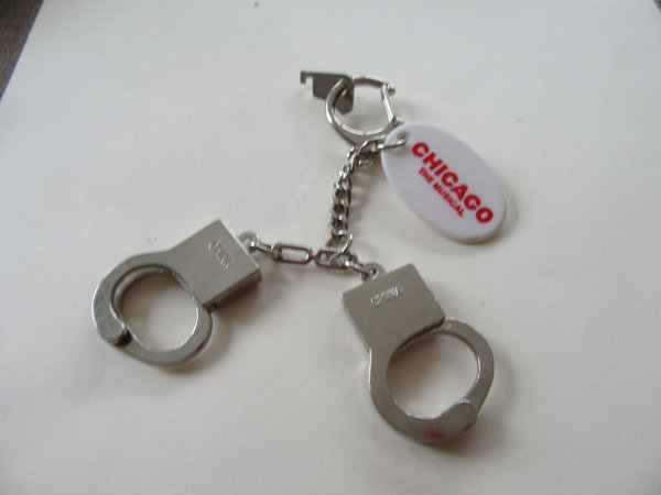 Chicago The Musical Handcuffs Keyring
