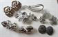 Vintage Signed Jewelry Lot Coro Sarah Coventry Monet Lisner Clip Earrings Pins