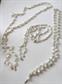 Vintage THREE Mother of Pearl Chains For Jewelry Making Never Used Supplies Destash 