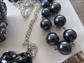 Newer Jewelry Lot Rhinestone Bracelets Wear or Harvest Lucite Black Heart Necklace