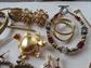 Vintage Jewelry Lot Earrings Earrings Bracelets Chains Letter B Pin Tandem Bike Ring Mildred