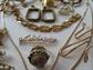 Vintage Jewelry Lot Earrings Earrings Bracelets Chains Letter B Pin Tandem Bike Ring Mildred