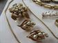 Vintage Jewelry Lot Earrings Earrings Bracelets Chains Letter B Pin Tandem Bike Ring Mildred