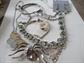 Jewelry Lot Rhinestone Necklace Earrings Bracelets Freshwater Pearl Ring Spider Pin Butterfly Necklace