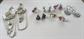 Crystal Pierced Earrings Lot 