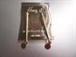 Vintage Pierced Earrings Gold Filled Wires Original Card