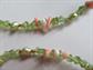 Vintage Tropical Necklace Mother of Pearl Inlay Lee Sands Gemstones GORGEOUS