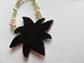 Vintage Tropical Necklace Mother of Pearl Inlay Lee Sands Gemstones GORGEOUS