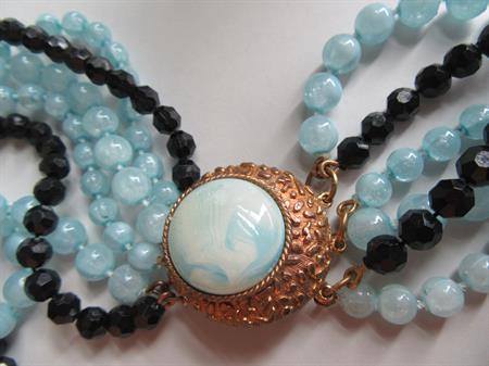 Vintage Selini Lucite Necklace Signed Jewelry