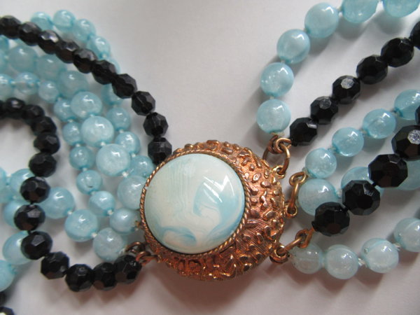 Vintage Selini Lucite Necklace Signed Jewelry