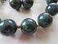 Vintage Blue Moon Bakelite Choker Necklace And Clip Earrings Set Needs Restring GORGEOUS Swirls!