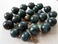 Vintage Blue Moon Bakelite Choker Necklace And Clip Earrings Set Needs Restring GORGEOUS Swirls!