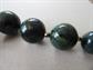 Vintage Blue Moon Bakelite Choker Necklace And Clip Earrings Set Needs Restring GORGEOUS Swirls!