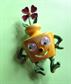 Anthropomorphic Vintage Google Eyes Pin Flower Vase Signed JJ Googly Vegetable Brooch Veggies 1960s Costume Jewelry Figural