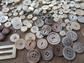 Vintage and Antique Mother of Pearl Buttons Lot Victorian to 1950's Sewing Supplies Buttons Repurpose Upcycle