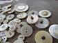Vintage and Antique Mother of Pearl Buttons Lot Victorian to 1950's Sewing Supplies Buttons Repurpose Upcycle