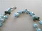 1950s Chunky Bakelite Glass and Crystal  Multi Strand Choker Necklace Earrings Set Mid Century Vintage Jewelry AS IS