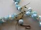 1950s Chunky Bakelite Glass and Crystal  Multi Strand Choker Necklace Earrings Set Mid Century Vintage Jewelry AS IS