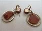 Bakelite Clip Earrings Unusual Color Vintage costume Jewelry