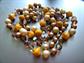 Two Chunky Bakelite and Faux Pearl Necklaces Beads Vintage Jewelry Needs Restring Destash Repurpose