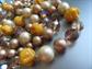 Two Chunky Bakelite and Faux Pearl Necklaces Beads Vintage Jewelry Needs Restring Destash Repurpose