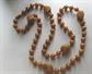Vintage Bakelite Dark Mustard Swirl Necklace 