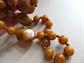Vintage Bakelite Dark Mustard Swirl Necklace 