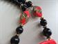 1980's Artsy Ceramic Tribal Necklace Boho Signed Japan Vintage Jewelry